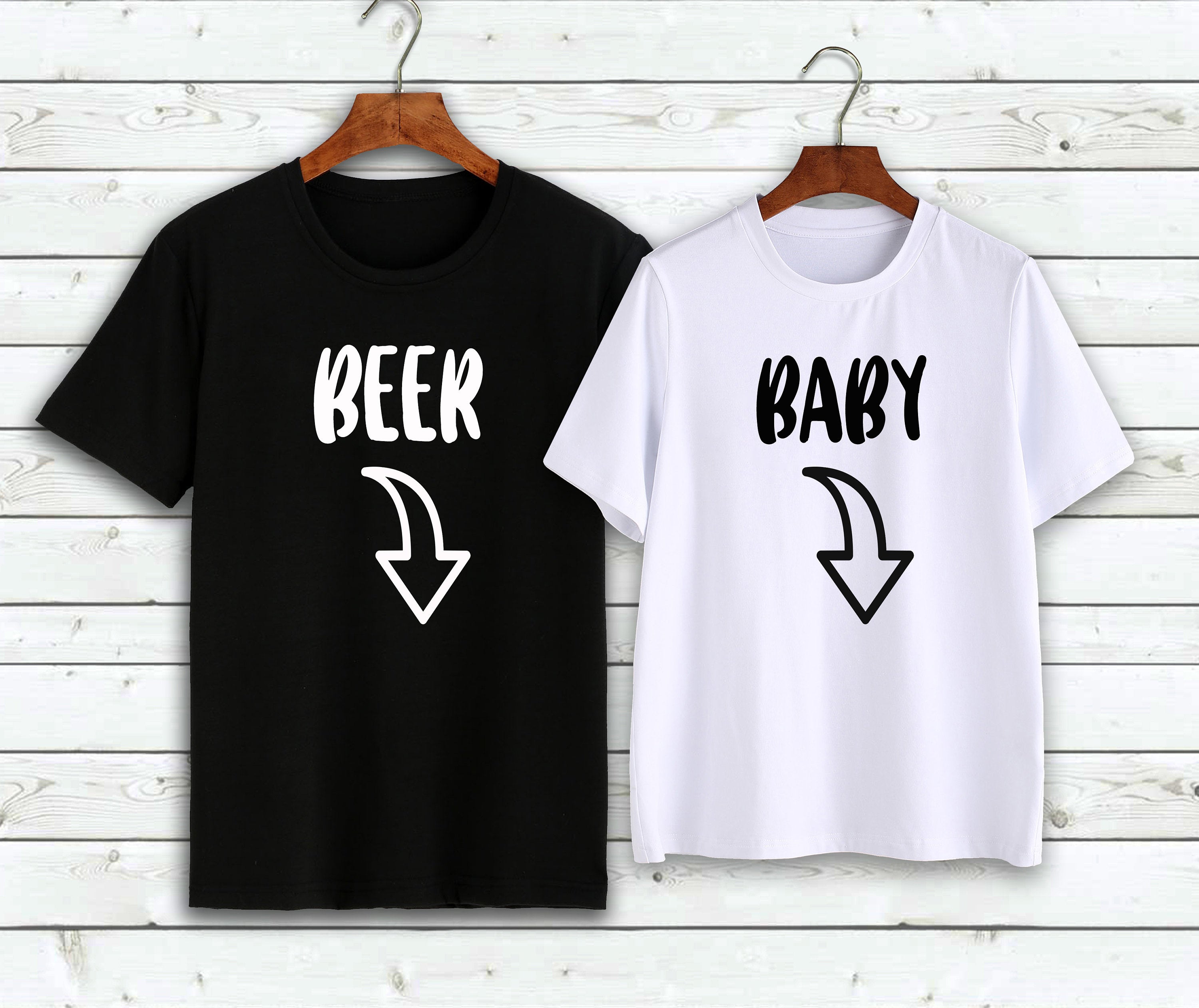 Beer & Baby Couples Maternity Shirts